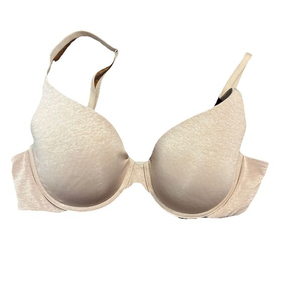 Victoria Secret Lightly Lined T-Shirt Bra 34C Underwire Satin Padded Convertible - Picture 1 of 7